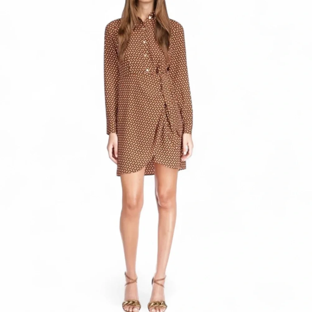 Michael Kors Button Down Tie Dress